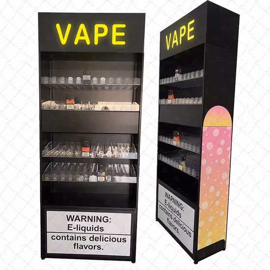 卸売小売カスタマイズされた木の床のビール コーヒー ドリンク ディスプレイ スタンド